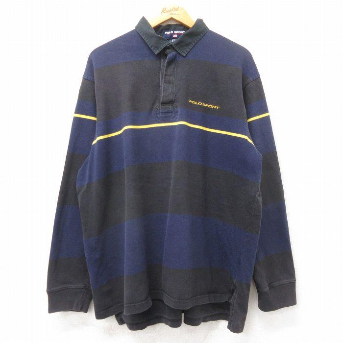 Polo Sport ラガーシャツ XL XL/古着 ラルフローレン ポロスポーツ 長袖 ブランド ラガー シャツ