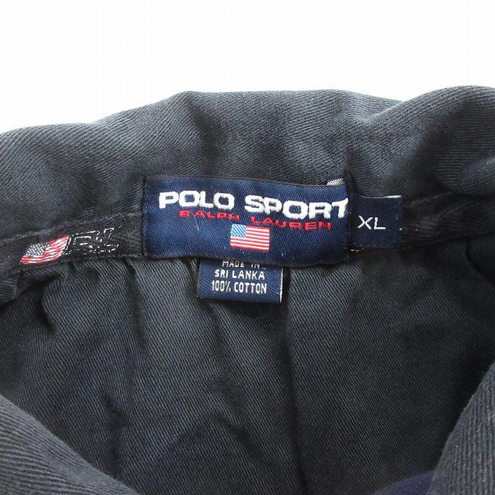 XL/古着 ラルフローレン ポロスポーツ 長袖 ブランド ラガー シャツ