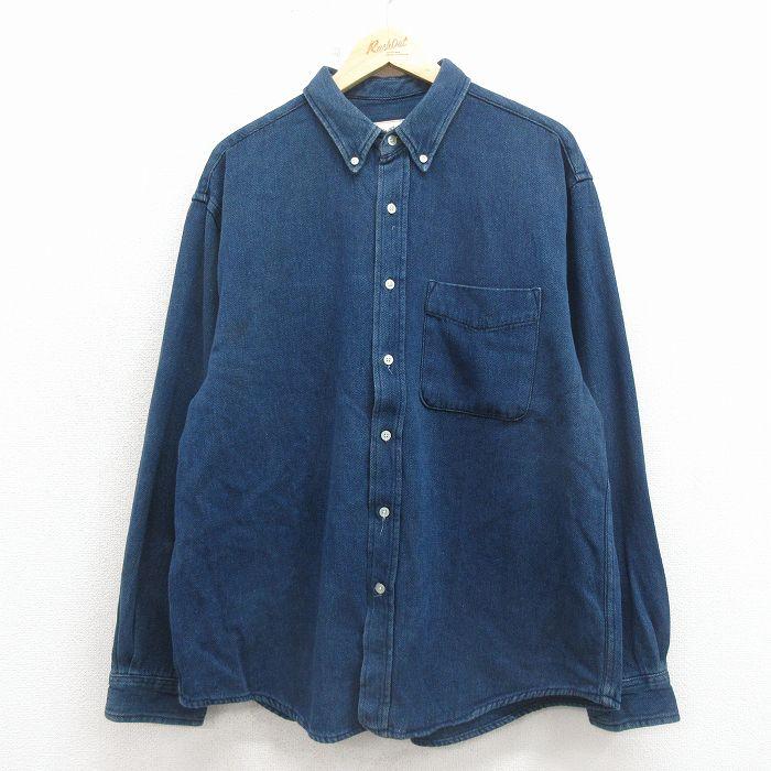 XL/古着 エディーバウアー 長袖 ブランド シャツ メンズ 00年代 00s