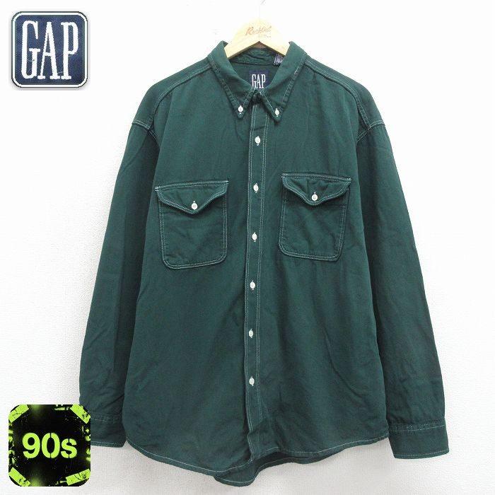 GAP（ギャップ） XL/古着 長袖 ブランド シャツ メンズ 90年代 90s