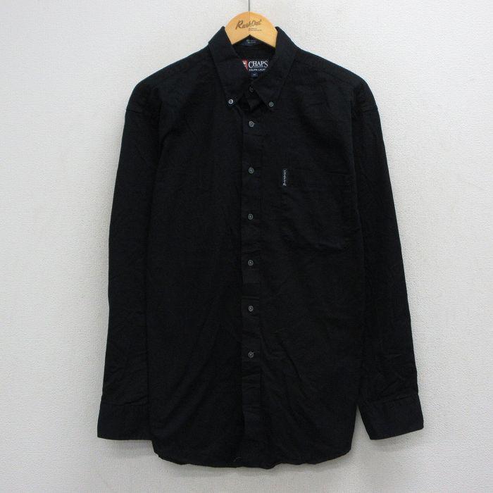 L/古着 ラルフローレン チャップス 長袖 ブランド シャツ メンズ 90