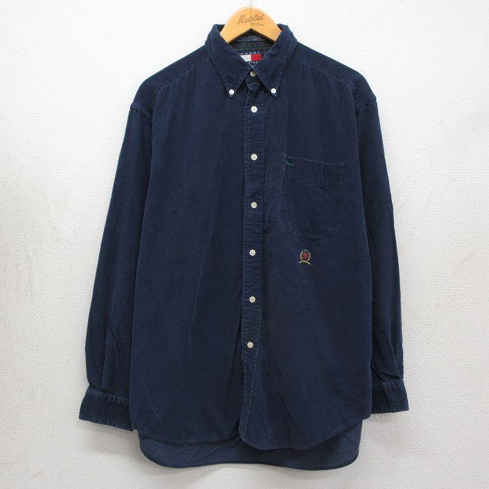 XL/古着 トミーヒルフィガー 長袖 ブランド シャツ メンズ 90年代 90s