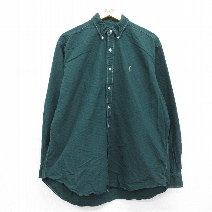 Ralph Lauren ラルフ M 厚手 長袖シャツ ネイティブ 古着 90s XL/古着 ラルフローレン 長袖 ブランド シャツ メンズ 90年代 90s ワン