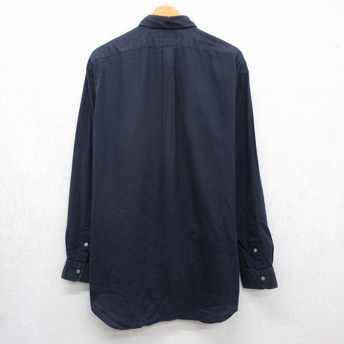 XL/古着 ラルフローレン 長袖 ブランド シャツ メンズ 90年代 90s WHITFIELD 大きいサイズ コットン ネイビー 26jun23 XL/古着 ラルフローレン 長袖 ブランド シャツ メンズ 90年代 90s