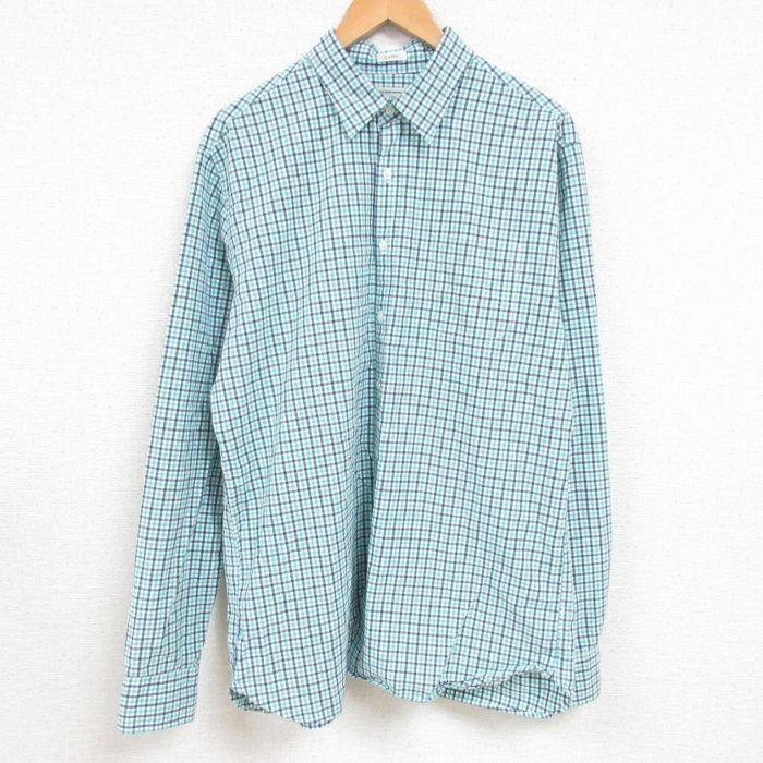 L 古着 ジェイクルー J Crew 長袖 ブランド シャツ メンズ コットン ボタンダウン 薄緑他 グリーン チェック 22mar03 中古 トップス Shbd5074 古着屋rushout 通販 Yahoo ショッピング
