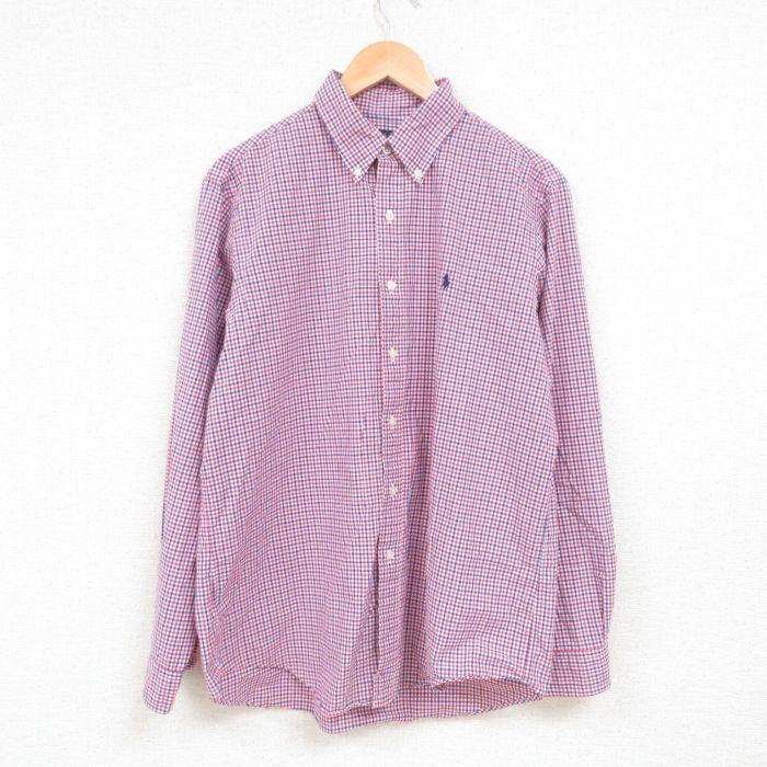 L 古着 ラルフローレン Ralph Lauren Ralph Lauren 長袖 ブランド シャツ メンズ ワンポイントロゴ コットン ボタンダウン ピンク他 チェック 22mar17 中古 トッ Shbd5245 古着屋rushout 通販 Yahoo ショッピング