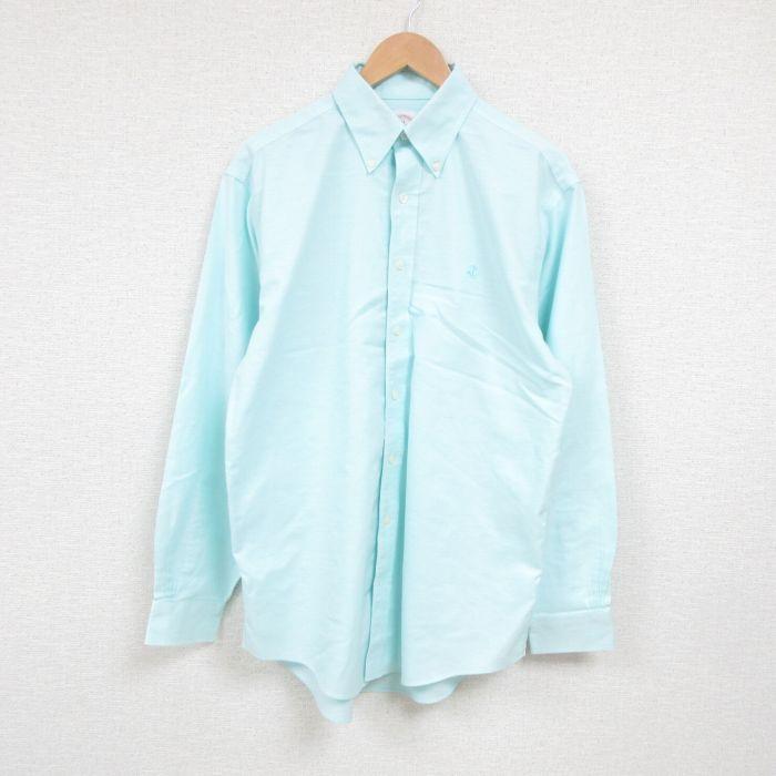 L 古着 ブルックスブラザーズ Brooks Brothers Brooks Brothers 長袖 ブランド シャツ メンズ ワンポイントロゴ コットン ボタンダウン 水色 22mar23 中古 トッ Shbd5326 古着屋rushout 通販 Yahoo ショッピング