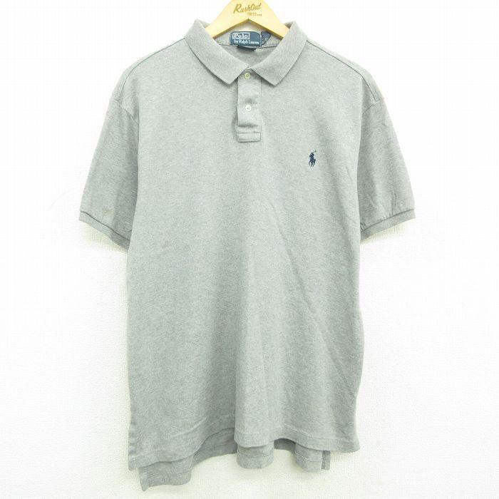XL/古着 ラルフローレン 半袖 ブランド ポロ シャツ メンズ 90s ワンポイントロゴ 大きいサイズ コットン グレー 霜降り 22aug18  中古 トッ :shbp22066334:古着屋RUSHOUT - 通販 - Yahoo!ショッピング