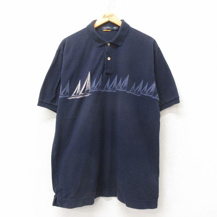 NAUTICA（ノーティカ） XL/古着 半袖 ブランド ポロ シャツ メンズ 