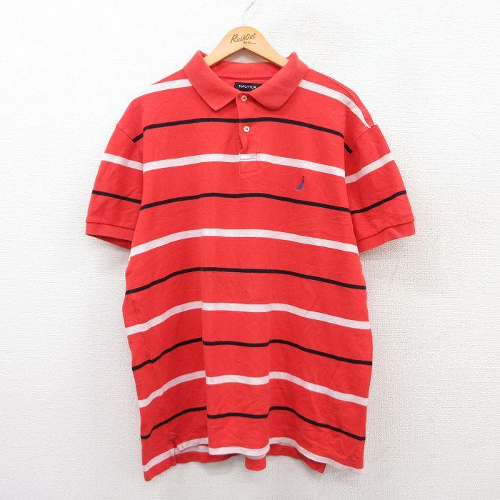 NAUTICA（ノーティカ） XL/古着 半袖 ブランド ポロ シャツ メンズ 