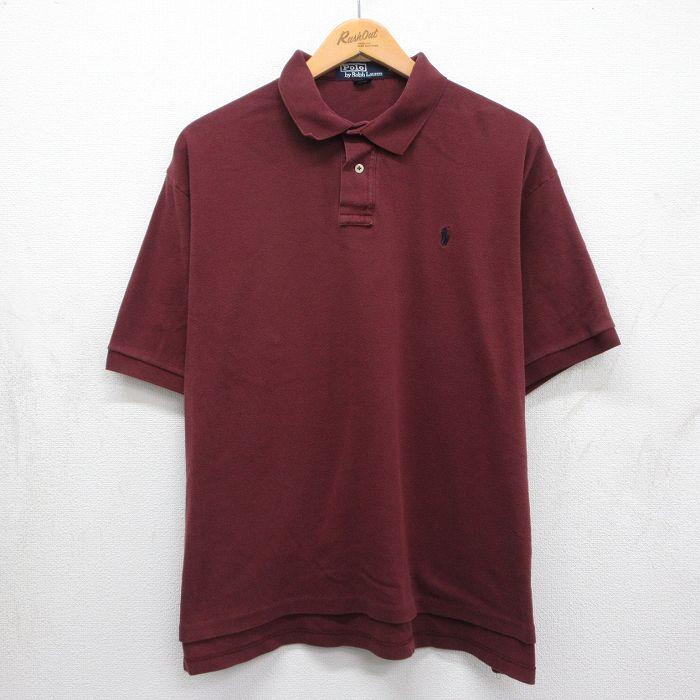 XL/古着 ラルフローレン 半袖 ブランド ポロ シャツ メンズ 90年代 90s