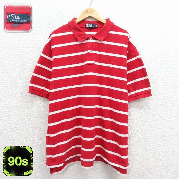 XL/古着 ラルフローレン 半袖 ブランド ポロ シャツ メンズ 90年代 90s