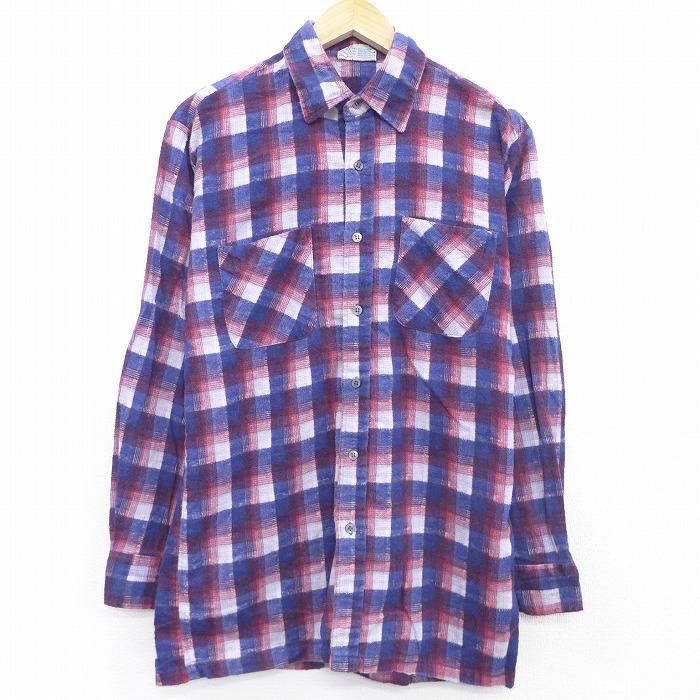 M/古着 長袖 フランネル シャツ 80s KP コットン 紺 ネイビー チェック 21may12 中古 メンズ トップス :shne21040657:古着屋RUSHOUT - 通販 - Yahoo!ショッピング