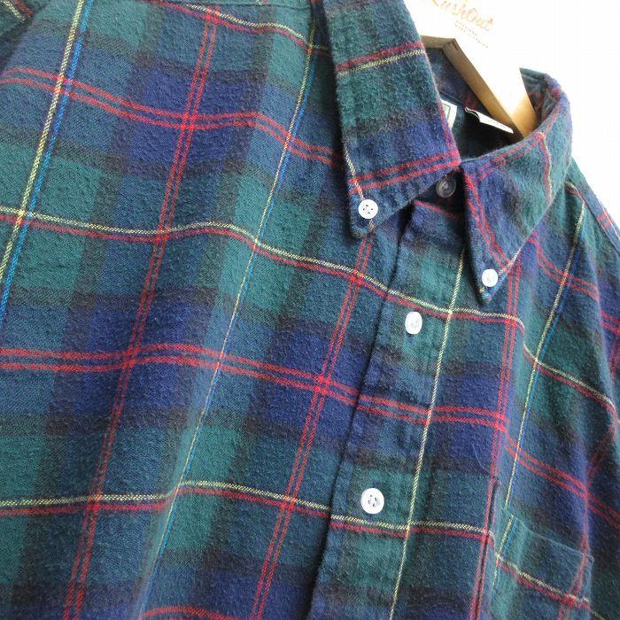 XL/古着 エルエルビーン LLBEAN 長袖 フランネル シャツ メンズ 80s