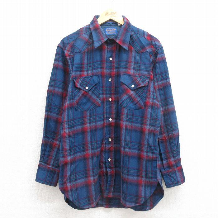 PENDLETON（ペンドルトン） L/古着 長袖 ウエスタン ウール シャツ