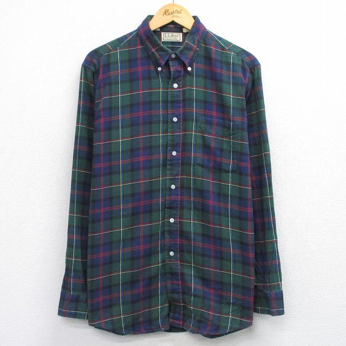 L.L.Bean（エルエルビーン） L/古着 LLBEAN 長袖 フランネル シャツ