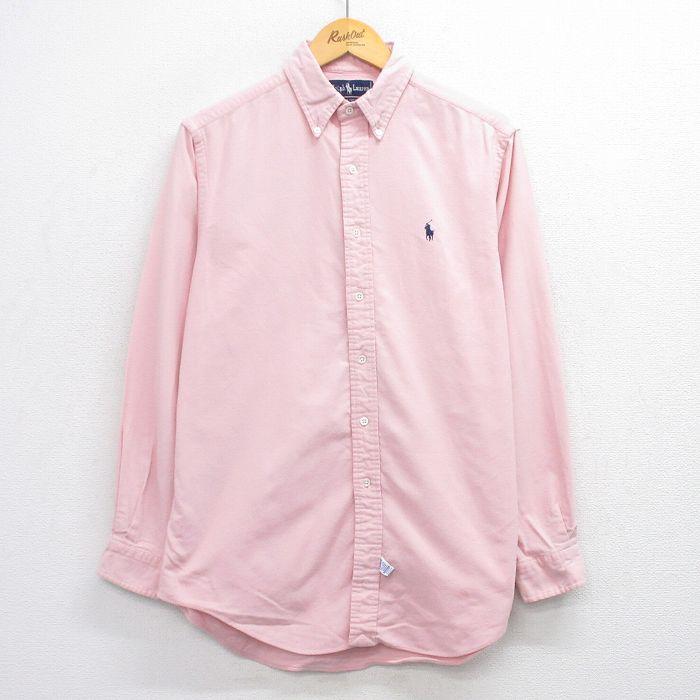 L/古着 ラルフローレン 長袖 ブランド ヘビー フランネル シャツ