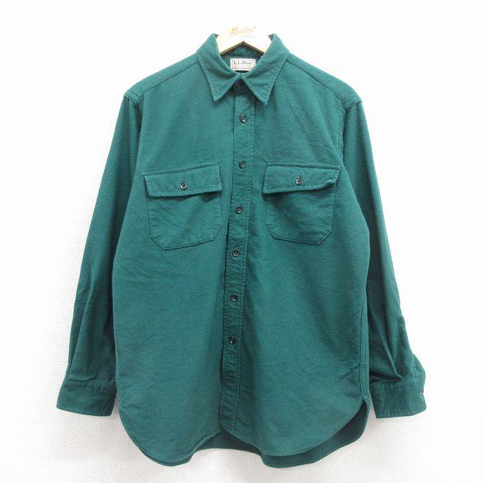 L.L.Bean（エルエルビーン） L/古着 長袖 フランネル シャツ メンズ 90