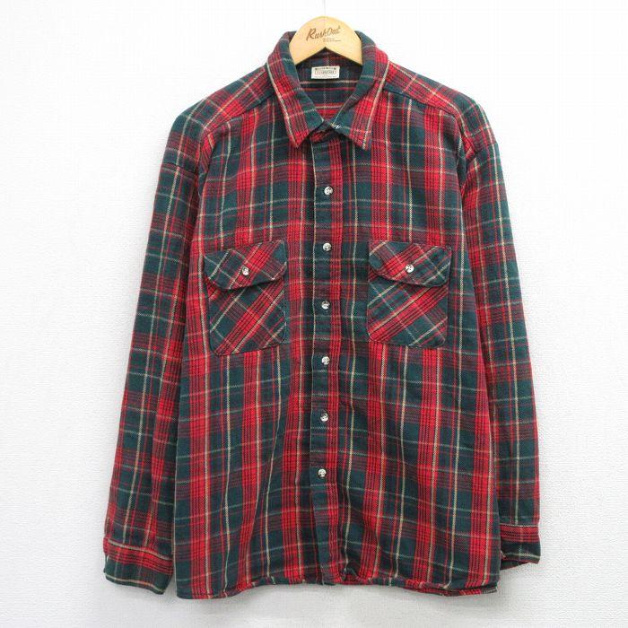 XL/古着 ファイブブラザー 長袖 ヘビー フランネル シャツ メンズ 90