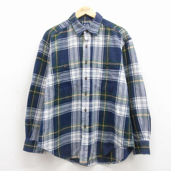 OLD GAP フランネルシャツ Lサイズ GAP（ギャップ） L/古着 長袖 フランネル シャツ メンズ 90年代 90s