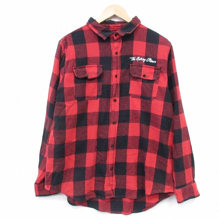 古着 00s クイーン 半袖 シャツ ロック バンド ブラック 黒 レッド 赤③ 20%OFF】L/古着 長袖 ロック バンド フランネル シャツ メンズ