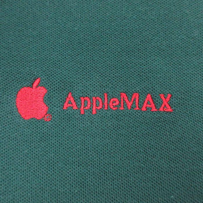 XL/古着 半袖 ポロ シャツ メンズ 90s Apple MAX 鹿の子 大きいサイズ 濃緑 グリーン spe 23mar28 中古 トップス｜furugiyarushout｜02