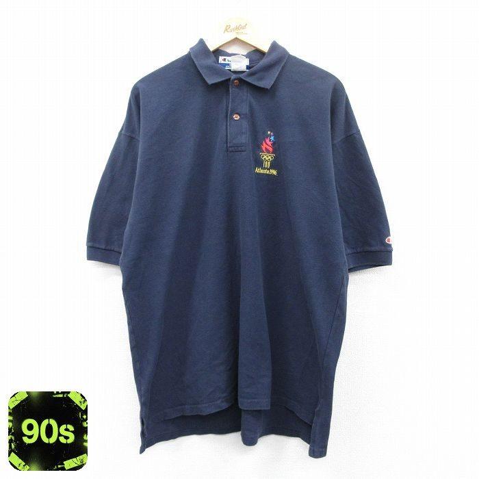 Champion（チャンピオン） XL/古着 半袖 ブランド ポロ シャツ メンズ 