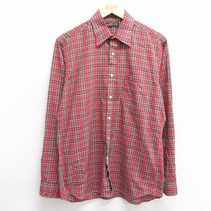 レッドジャケット　7部袖 古着 80s GIVENCHY 紋章 マルチ チェック 総柄 アクリル ウール
