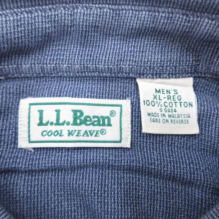 L.L.Bean XL/古着 エルエルビーン LLBEAN 長袖 シャツ メンズ