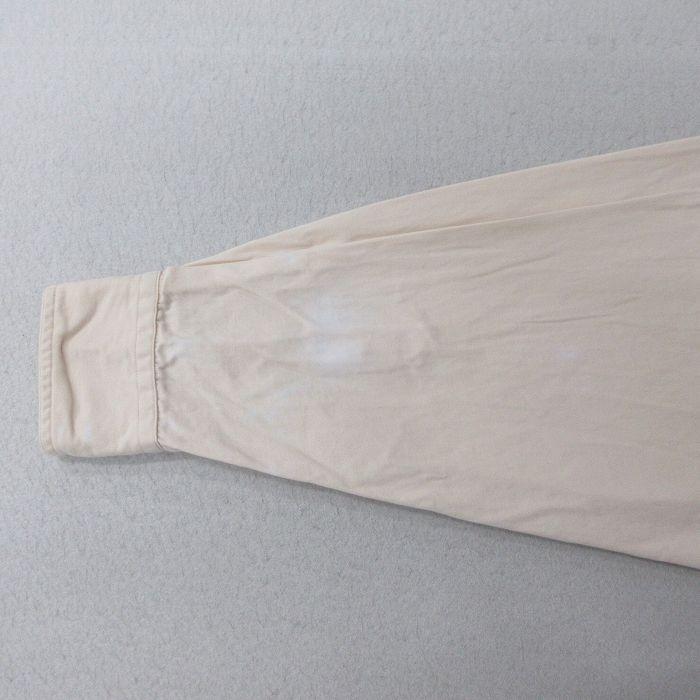 XL/古着 長袖 シャツ メンズ 90年代 90s 大きいサイズ コットン 生成り