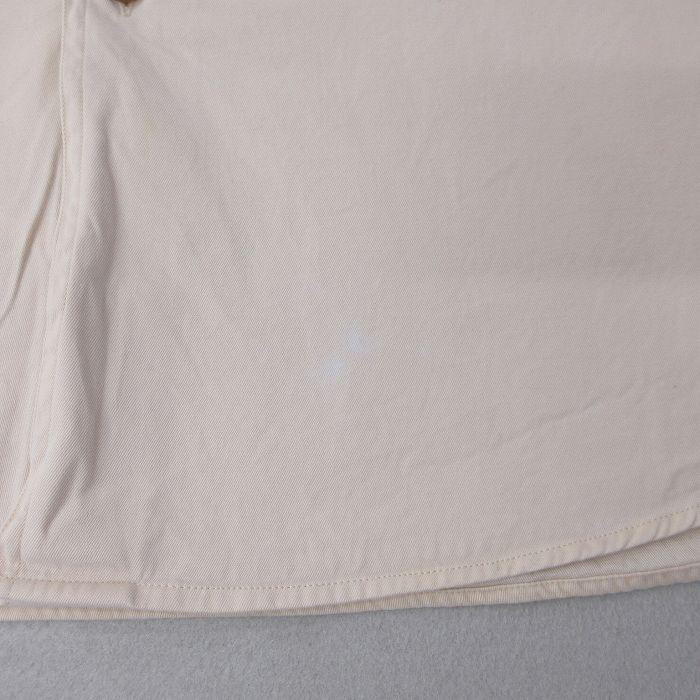 XL/古着 長袖 シャツ メンズ 90年代 90s 大きいサイズ コットン 生成り