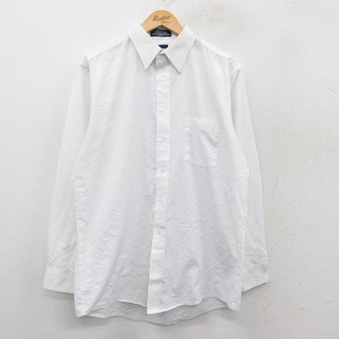 50%OFF】L/古着 ピューリタン 長袖 シャツ メンズ 90年代 90s ロング丈