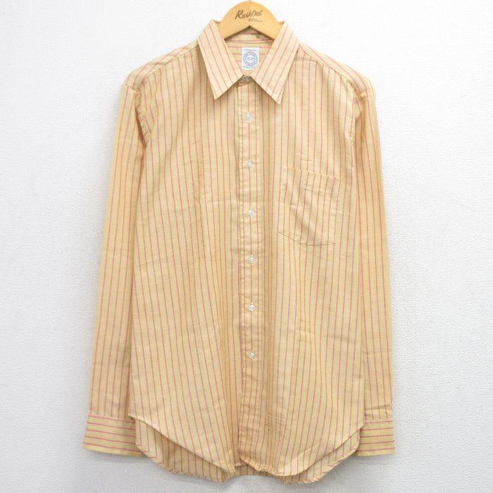 L/古着 アロー 長袖 シャツ メンズ 70年代 70s オックスフォード