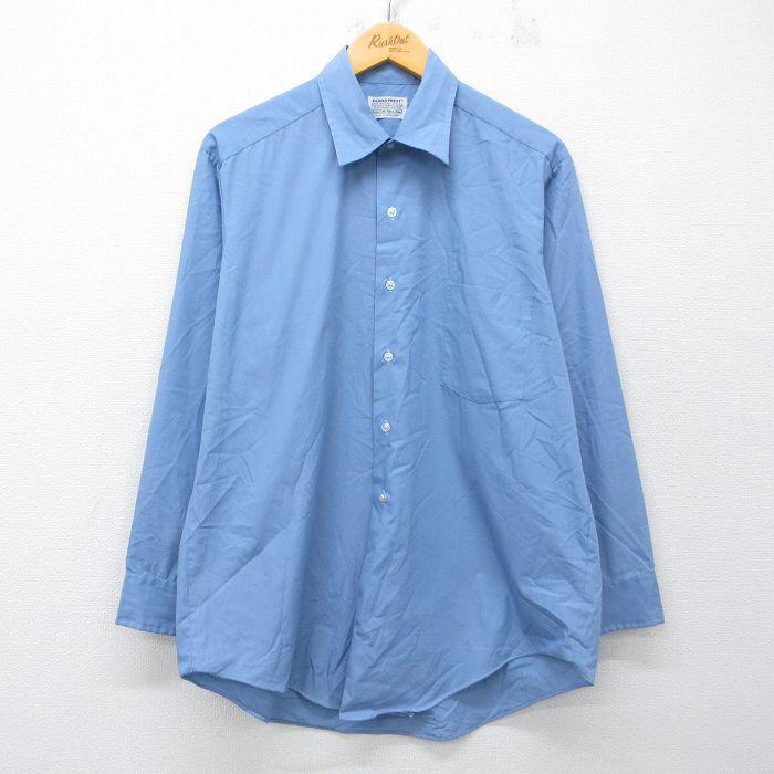 Sears（シアーズ） L/古着 長袖 シャツ メンズ 80年代 80s ロング丈 薄