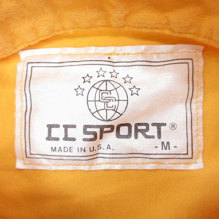 M/古着 長袖 シャツ メンズ 90年代 90s NORDIC COURSE USA製 オレンジ