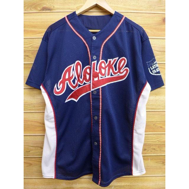 Xl 古着 半袖 ベースボール シャツ Alo メッシュ地 紺 ネイビー ユニフォーム 野球 18may22 中古 メンズ トップス Shrs 古着屋rushout 通販 Yahoo ショッピング