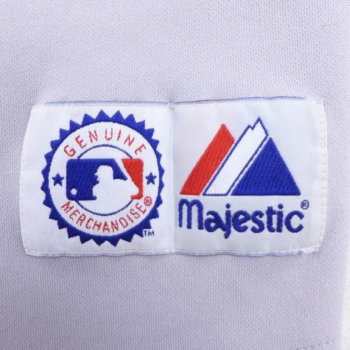 XL/古着 半袖 ベースボール シャツ マジェスティック MLB ニューヨーク 