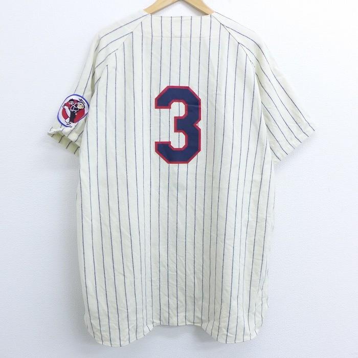 XL/古着 半袖 ベースボール シャツ 90s MLB ワシントンセネタース 3 