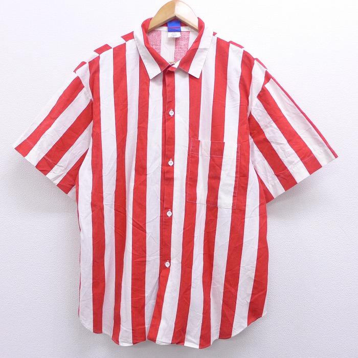 Xl 古着 半袖 シャツ 80s オーシャンパシフィック Op サーフボード 赤他 レッド ストライプ aug07 中古 メンズ トップス Shrs 古着屋rushout 通販 Yahoo ショッピング