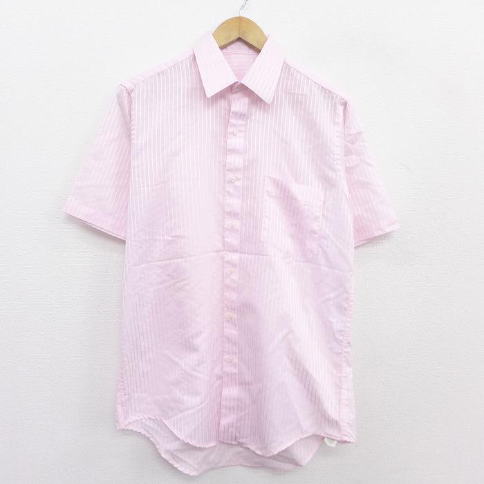 L 古着 半袖 シャツ 80s ピンク ストライプ 21mar30 中古 メンズ トップス Shrs 古着屋rushout 通販 Yahoo ショッピング