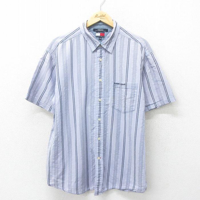 TOMMY HILFIGER XL/古着 トミーヒルフィガー トミージーンズ 半袖 