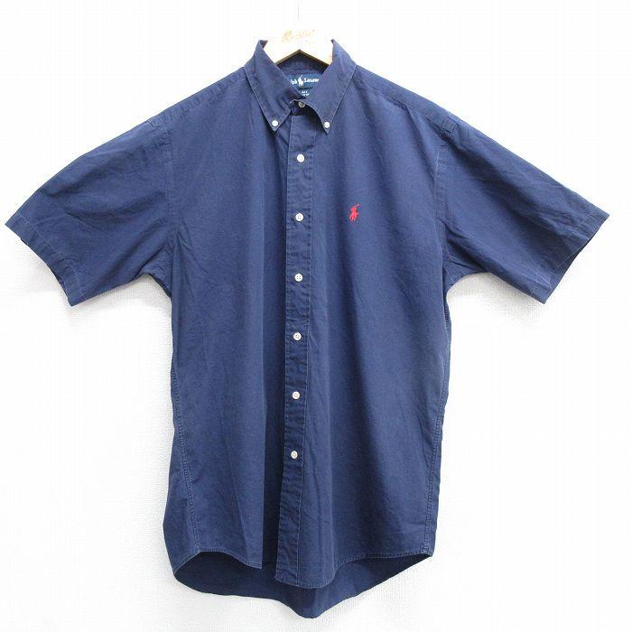 未使用POLO Ralph Lauren BLAKEネイビー　半袖ボタンダウン 古着 ラルフローレン Ralph Lauren BLAKE 半袖 ボタンダウンシャツ