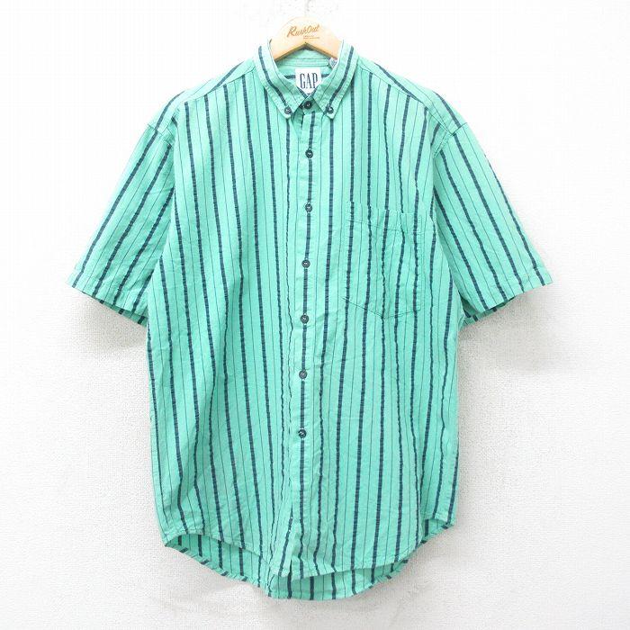 GAP（ギャップ） L/古着 半袖 シャツ メンズ 90s コットン ボタン
