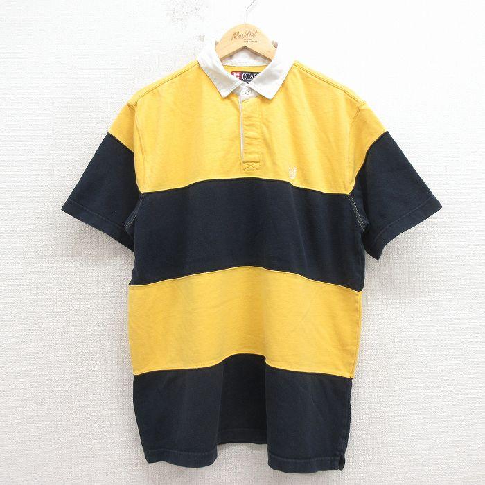 L/古着 ラルフローレン チャップス 半袖 ブランド ラガー シャツ