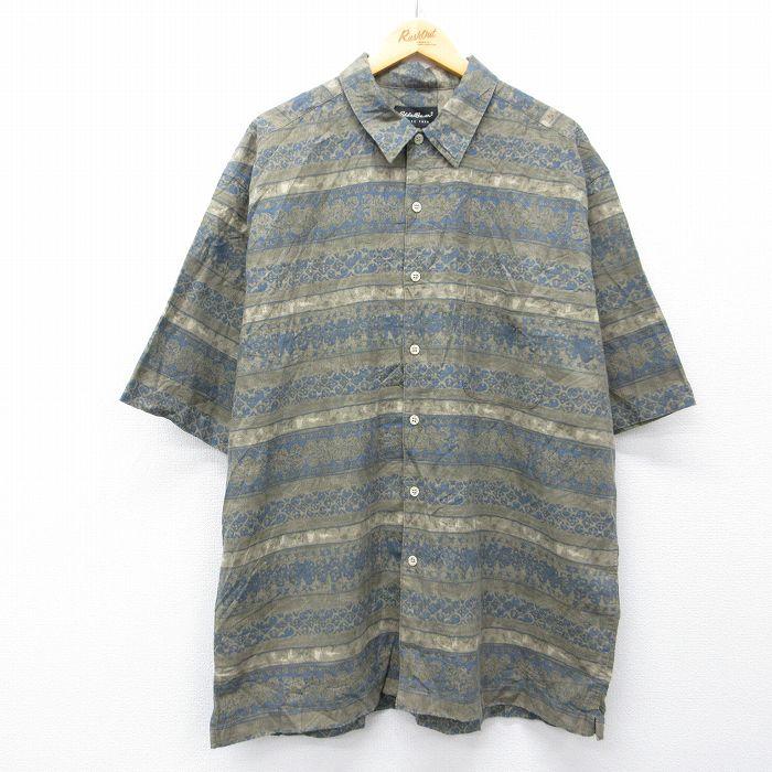 XL/古着 エディーバウアー 半袖 シャツ メンズ 00年代 00s 大きい