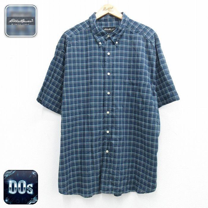 XL/古着 エディーバウアー 半袖 シャツ メンズ 00年代 00s 大きい 