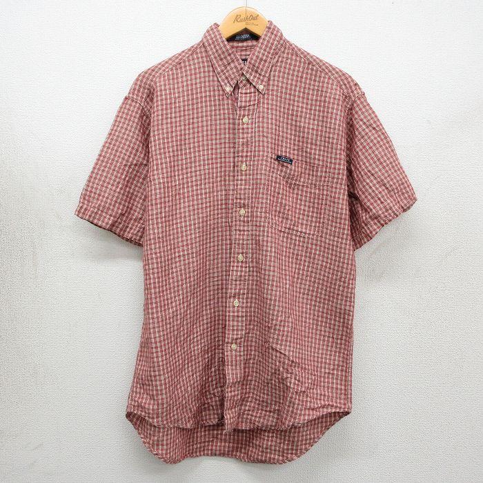 L/古着 ラルフローレン チャップス 半袖 ブランド シャツ メンズ 90