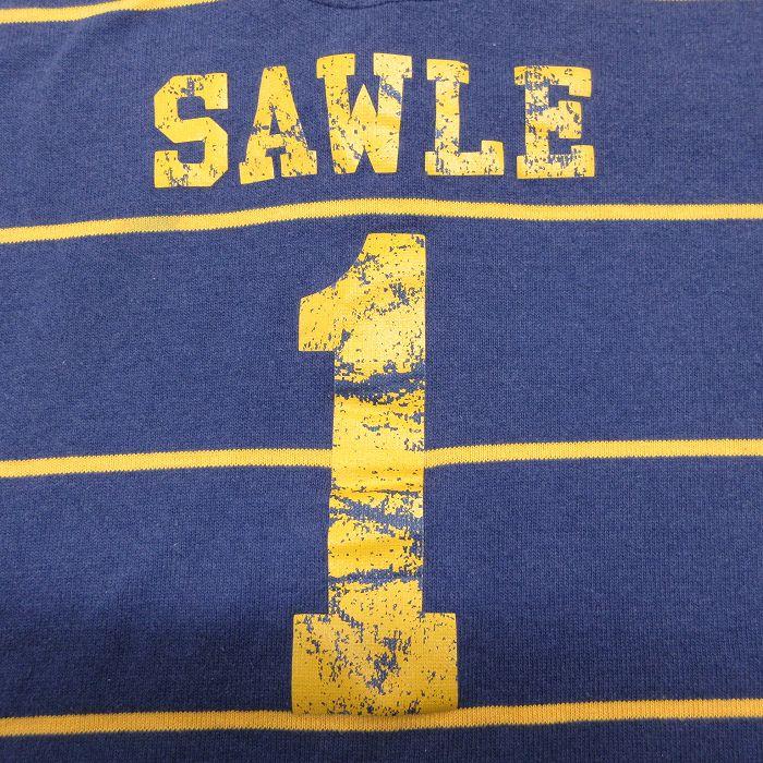 XL/古着 半袖 ラガー シャツ メンズ 80年代 80s SAWLE 大きいサイズ