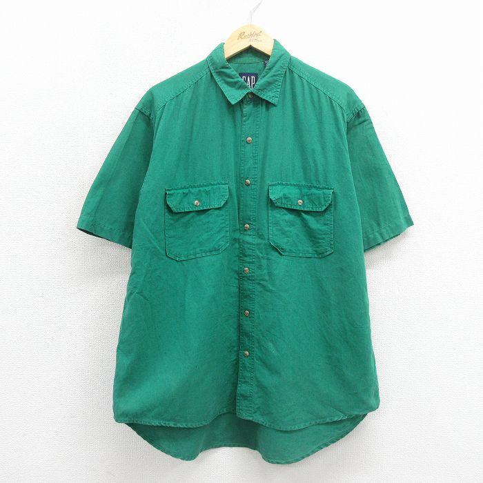 GAP（ギャップ） XL/古着 半袖 シャツ メンズ 90年代 90s リネン