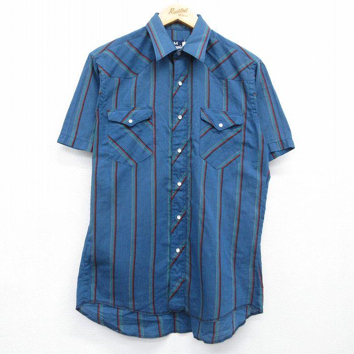 Wrangler（ラングラー） M/古着 半袖 ウエスタン シャツ メンズ 90年代